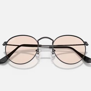 RAY BAN Round Metal Sunglasses